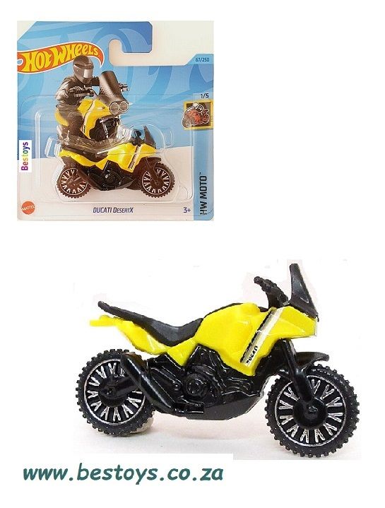 Hotwheels Hot Wheels Diecast Model Motorcycle Bike 2023 67/250 Ducati Desert X Moto
