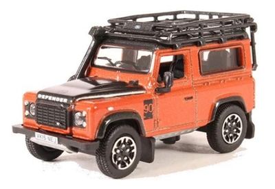 Oxford Diecast Model Car LRDF008AD Land Rover Defender 90 Stationwagon Adventure Series 1/76 OO railway scale
