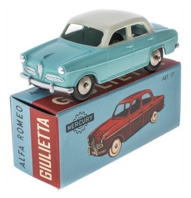 Hachette Mercury Diecast Model Car Collection Alfa Romeo Giulietta Bicolor 1/43 scale