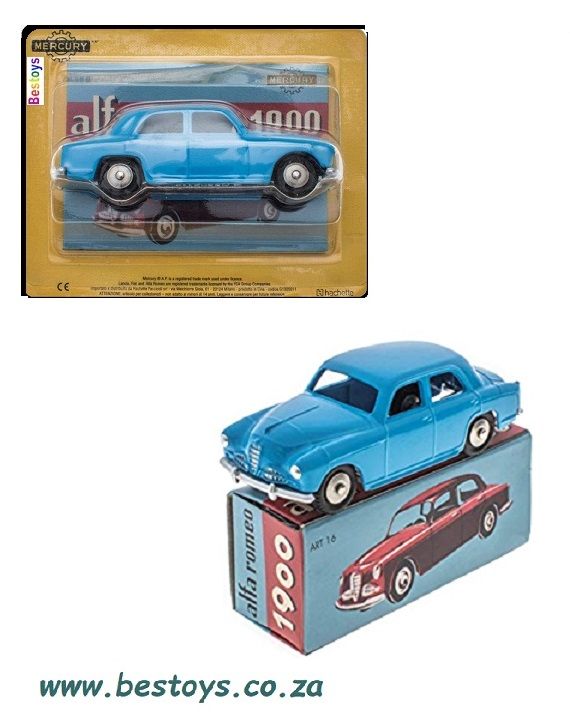 Hachette Mercury Diecast Model Car Collection Alfa Romeo 1900 1/43 scale