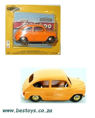 Hachette Mercury Diecast Model Car Collection Fiat 600 Berlina 1/43 scale