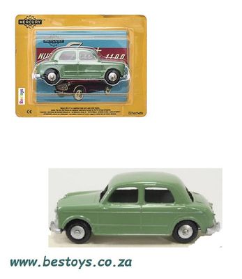 Hachette Mercury Diecast Model Car Collection Fiat 1100 Nuova 1/43 scale