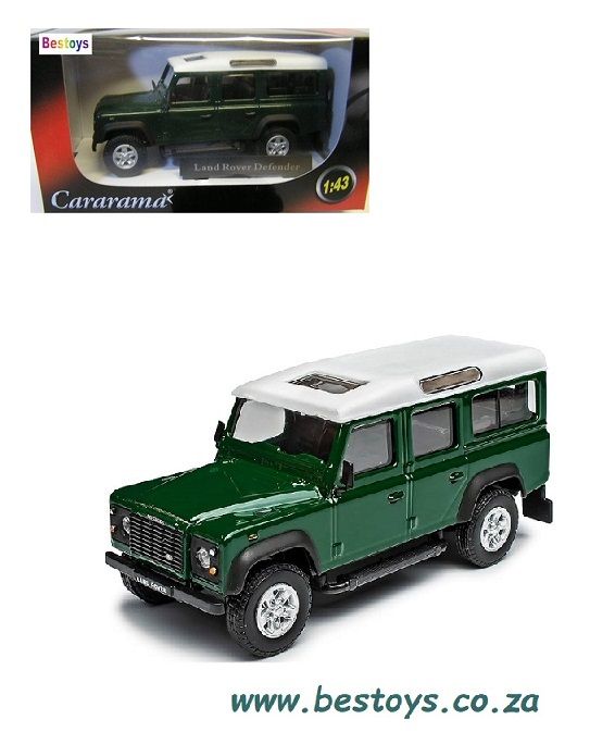 Cararama Hongwell Diecast Model Car Land Rover Defender 110 Stationwagon 1/43 scale