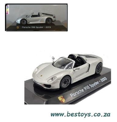 Supercars Diecast Model Car Collection Porsche 918 Spyder 2013 1/43 scale