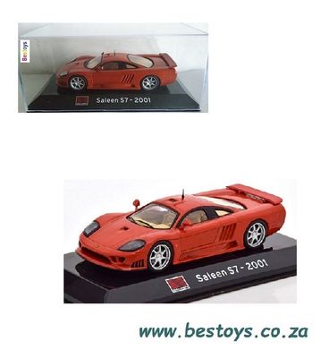 Supercars Diecast Model Car Collection Saleen S 7 S7 2001 1/43 scale