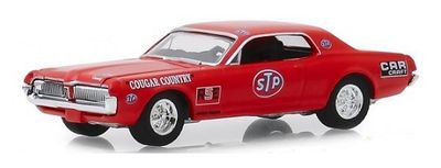 Greenlight Diecast Model Car Running on Empty Mercury Cougar 1967 "STP" 1/64 scale