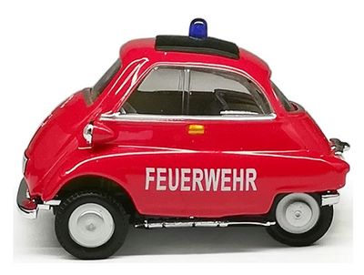 Cararama Hongwell Diecast Model Car BMW Isetta 250 Fire "Feurwehr" 1/43 scale
