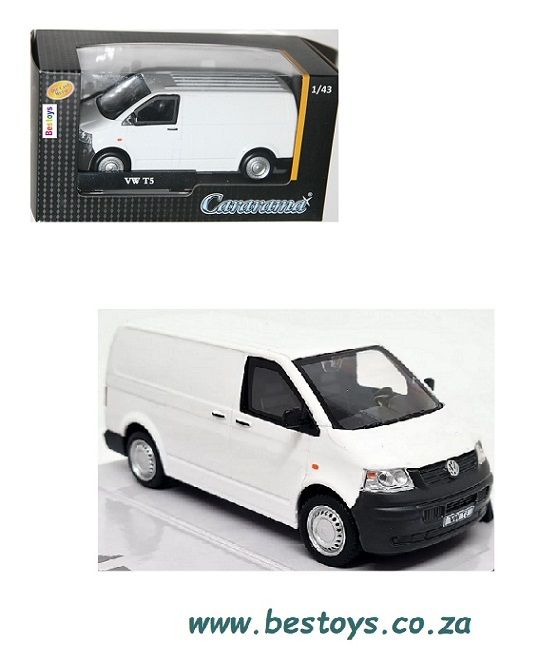 Cararama Hongwell Diecast Model Car VW Volkswagen Kombi T 5 T5 Panelvan 1/43 scale