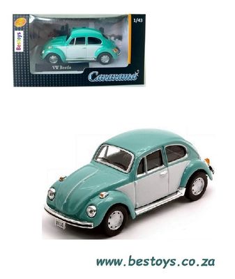 Cararama Hongwell Diecast Model Car VW Volkswagen Beetle 1/43 scale