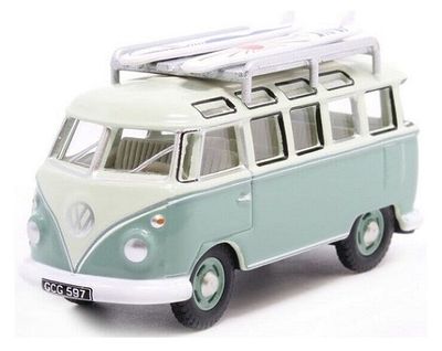 Oxford Model Car VWS005 VW Volkswagen Kombi T 1 T1 Bus + Surfboards 1/76 OO railway scale