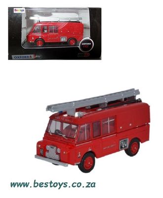 Oxford Diecast Model Car LRC004 Land Rover FT 6 Carmichael &quot;Army Fire Service&quot; 1/76 OO railway scale