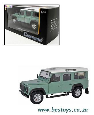 Cararama Hongwell Diecast Model Car Land Rover Defender 110 Stationwagon 1/24 scale