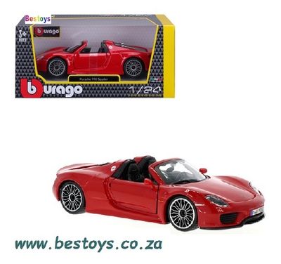 Burago Diecast Model Car 21076 Porsche 918 Spyder 1/24 scale