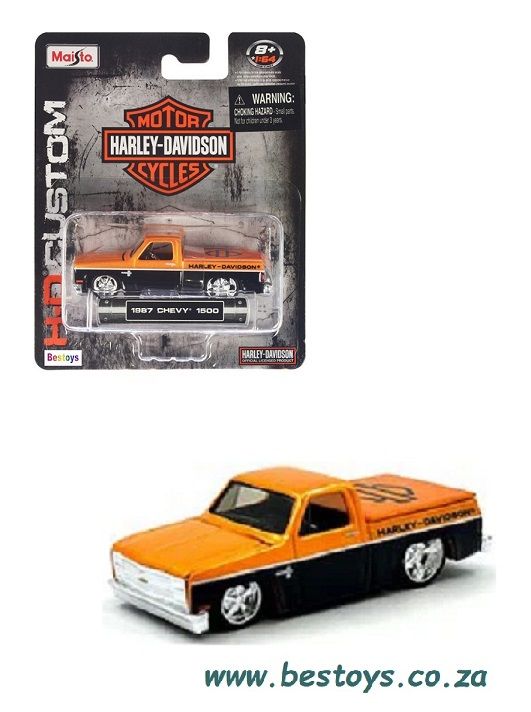 Maisto Harley Davidson Series Chevy Chevrolet 1500 Pickup 1987 1/64 scale
