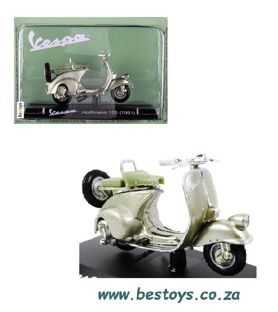 Vespa Piaggio Diecast Model Scooter Collection Hoffmann 125 1951 1/18 scale