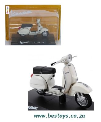 Vespa Piaggio Diecast Model Scooter Collection P 125 X 1977 1/18 scale