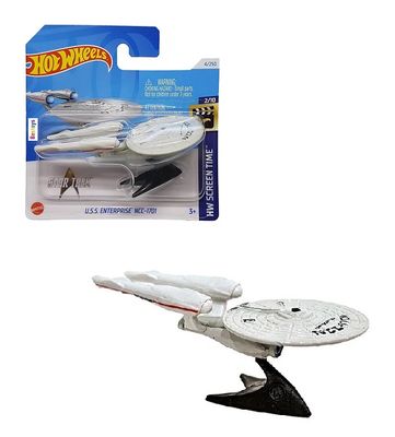 Hotwheels Hot Wheels Diecast Model 2024 4/250 USS Enterprise NCC 1701 Star Trek Screen Time