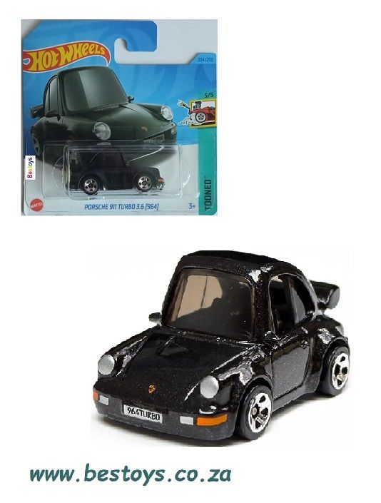 Hotwheels Hot Wheels Diecast Model Car 2023 234/250 Porsche 911 Turbo 3.6 964 Tooned