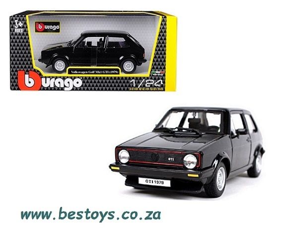 Burago Diecast Model Car 21089 VW Volkswagen Golf Mk 1 MK1 GTi 1979 1/24 scale
