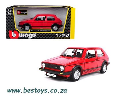 Burago Diecast Model Car 21089 VW Volkswagen Golf Mk 1 MK1 GTi 1979 1/24 scale