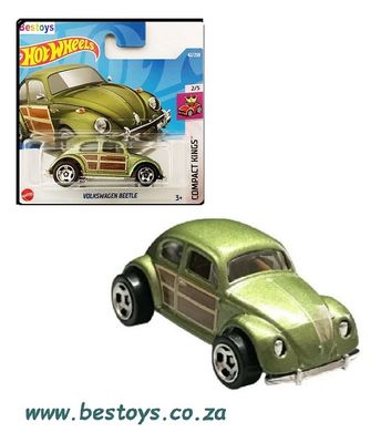 Hotwheels Hot Wheels Diecast Model Car 2022 42/250 VW Volkswagen Beetle Compact Kings 1/64 scale