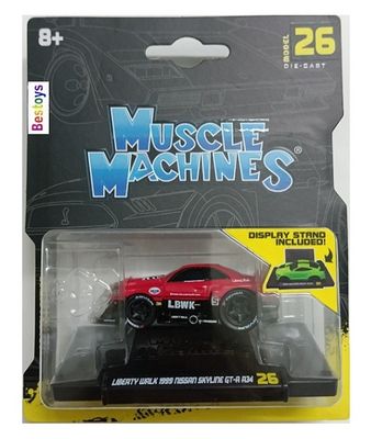 Maisto Muscle Machines Nissan Skyline GT R R34 1999 Liberty Walk