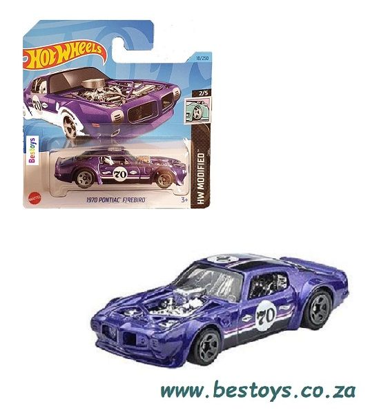 Hotwheels Hot Wheels Diecast Model Car 2023 18/250 Pontiac Firebird 1970 No 70 Modified 1/64 scale