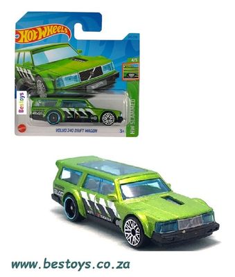 Hotwheels Hot Wheels Diecast Model Car 2023 245/250 Volvo 240 Drift Wagon Slammed 1/64 scale