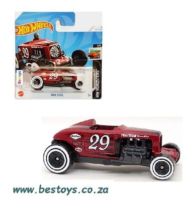 Hotwheels Hot Wheels Diecast Model Car 2024 19/250 Max Steel No 29 Roadsters 1/64 scale