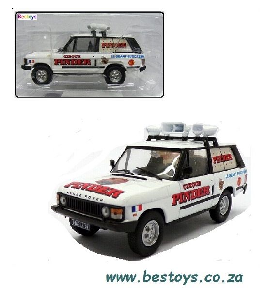 Circus Vehicles Diecast Model Car Collection Range Rover 4x4 &quot;Pinder Circus&quot; 1/43 scale