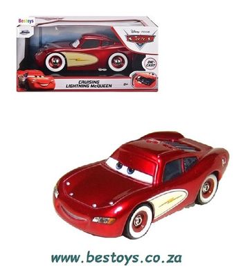 JADA Diecast Model Car 4001 Cruising Lightning McQueen Disney Cars Hollywood Rides 1/24 scale