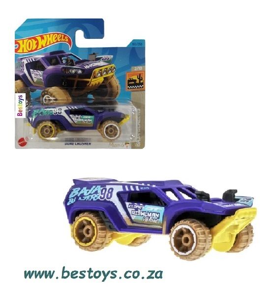 Hotwheels Hot Wheels Diecast Model Car 2023 182/250 Dune Crusher No 98 Baja Blazers 1/64 scale