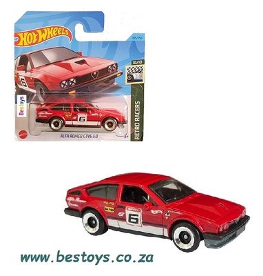 Hot Wheels 2023 185/250 Alfa Romeo GTV 6 GTV6 3.0 Retro Racers