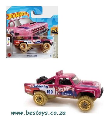 Hotwheels Hot Wheels Diecast Model Car 2023 81/250 Dodge D 100 D100 Pickup 1987 No 100 Baja Blazers