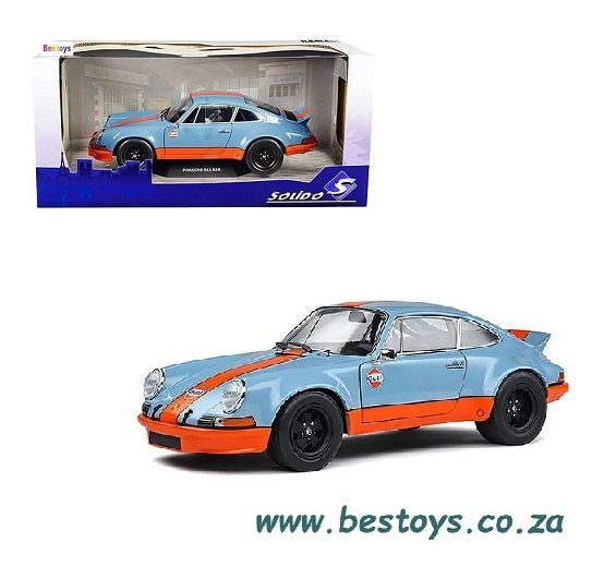 Solido Diecast Model Car S1801115 Porsche 911 RSR 1973 &quot;Gulf&quot; 1/18 scale