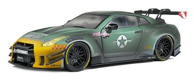 Solido Diecast Model Car S1805807 Nissan Skyline GT-R R35 + Body Kit Type 2 Army Fighter 1/18 scale