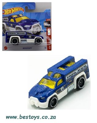 Hotwheels Hot Wheels Diecast Model Car 2023 192/250 Rescue Duty &quot;Animal Rescue&quot; Rescue