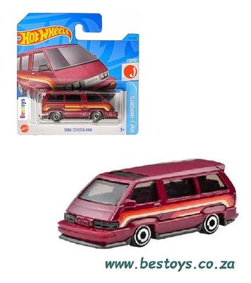 Hotwheels Hot Wheels Diecast Model Car 2023 95/250 Toyota Van 1986 J Imports