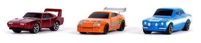 JADA Diecast Model Car Nano Set Fast &amp; Furious Dodge Charger Toyota Supra Ford Escort Movie Film TV