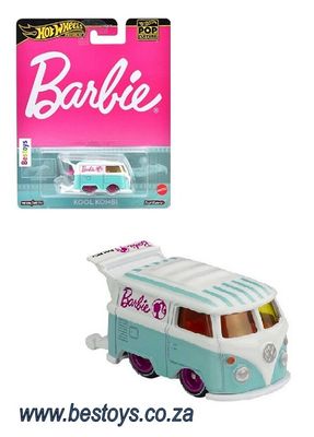 Hotwheels Hot Wheels Diecast Model Car Pop Culture Set Barbie Kool Kombi real riders