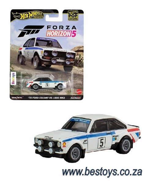 Hot Wheels Hotwheels Pop Culture Ford Escort RS 1800 Mk 2 MK2 1978 Forza Horizon 5 1/64 scale