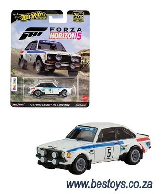 Hot Wheels Hotwheels Pop Culture Ford Escort RS 1800 Mk 2 MK2 1978 Forza Horizon 5 1/64 scale
