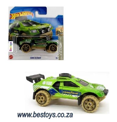Hotwheels Hot Wheels Diecast Model Car 2023 232/250 Sand Burner Baja Blazers 1/64 scale