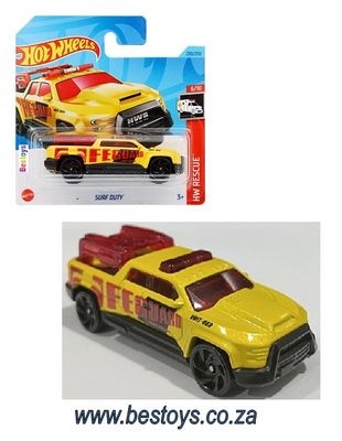 Hotwheels Hot Wheels Diecast Model Car 2023 230/250 Surf Duty Rescue 1/64 scale