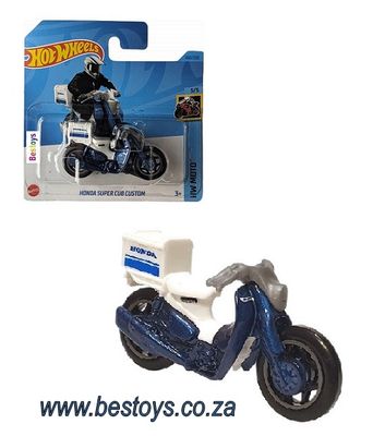 Hotwheels Hot Wheels Diecast Model Motorcycle Bike 2023 160/250 Honda Super Cub Custom Moto