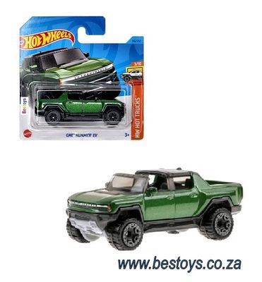 Hotwheels Hot Wheels Diecast Model Car 2023 116/250 GMC Hummer EV Hot Trucks 1/64 scale