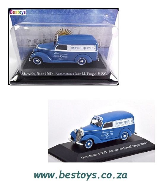 Argentina Diecast Model Car Collection Mercedes Benz 170 D 170 D 1954 Juan Fangio Auto Repairs 1/43 scale
