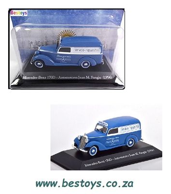 Argentina Diecast Model Car Collection Mercedes Benz 170 D 170 D 1954 Juan Fangio Auto Repairs 1/43 scale