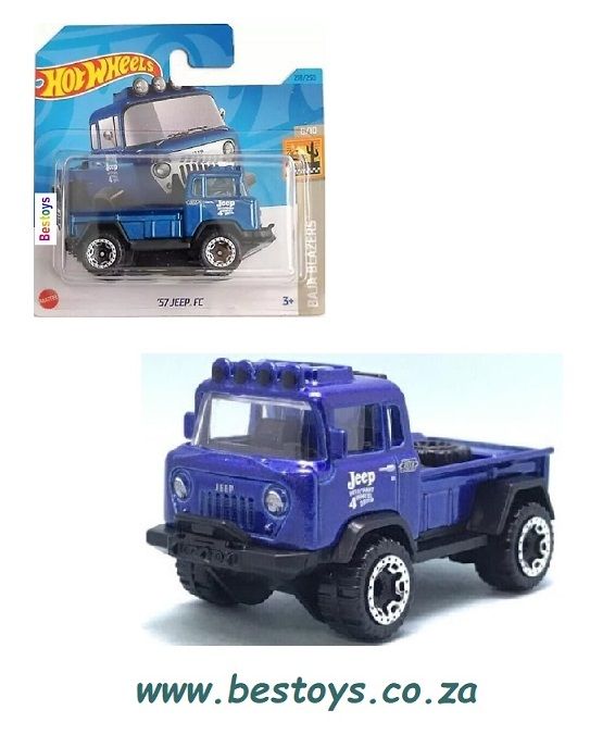 Hotwheels Hot Wheels Diecast Model Car 2023 218/250 Jeep FC 1957 Baja Blazers 1/64 scale