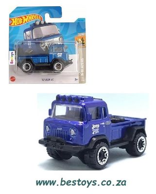 Hotwheels Hot Wheels Diecast Model Car 2023 218/250 Jeep FC 1957 Baja Blazers 1/64 scale